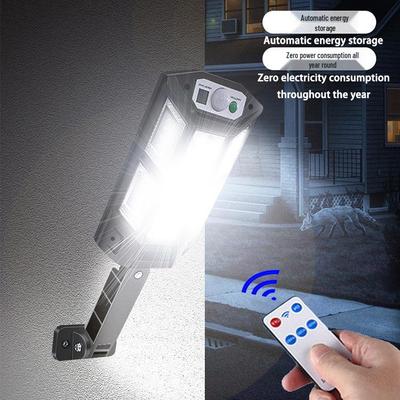 Lumină de perete de exterior cu senzor de mișcare și telecomandă, alimentată solar