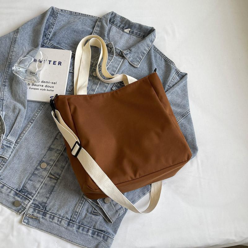 Women s Commuting Solid Color Tote Bag Large Capacity Crossbody Bag Handbag чёрный — фото 14