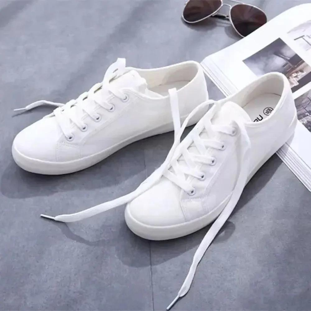 Fashion Flats Women's Shoes Simple Student Breathable Canvas Shoes Comfortable Couple Vulcanized Shoes Womens Sneakers Woman zapatos