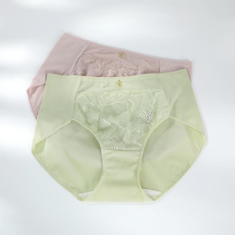 Comfit Women's Antibacterial Mid-Waist Ice Silk Lace Briefs