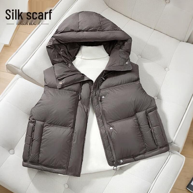 

Women s Hooded 90% Down Vest S