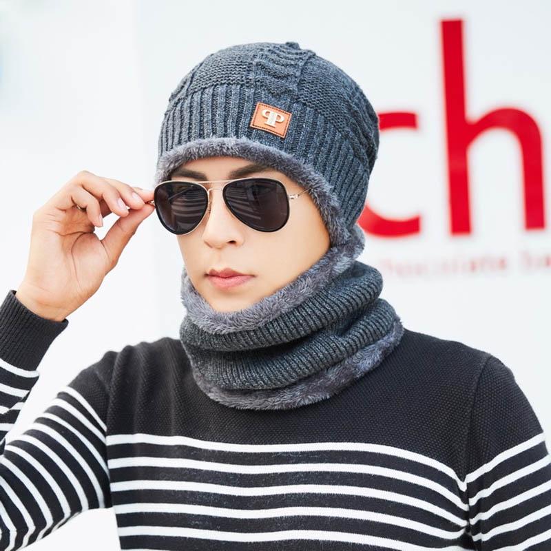 Women Winter Mens Warm Ski Beanie Cap Wool Knit Snow Hat Skull Balaclava Scarf