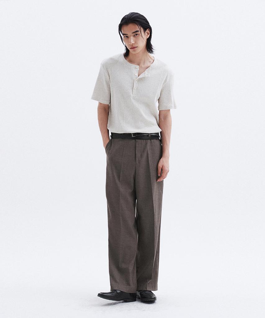 Le Mad Low Belt Loop Trousers - Brown