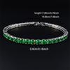 2026 New Arrival 4mm Luxury Round Silver Green Multi Color on Hand Bracelet Bangle for Women Anniversary Gift Jewelry S5787