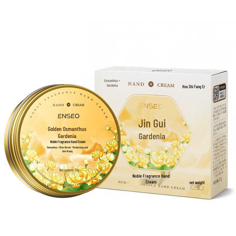 ENSEO Noble Aluminum Boxed Hand Cream – Moisturizing, Repairs Dryness, Autumn/Winter Scent, Gift Box