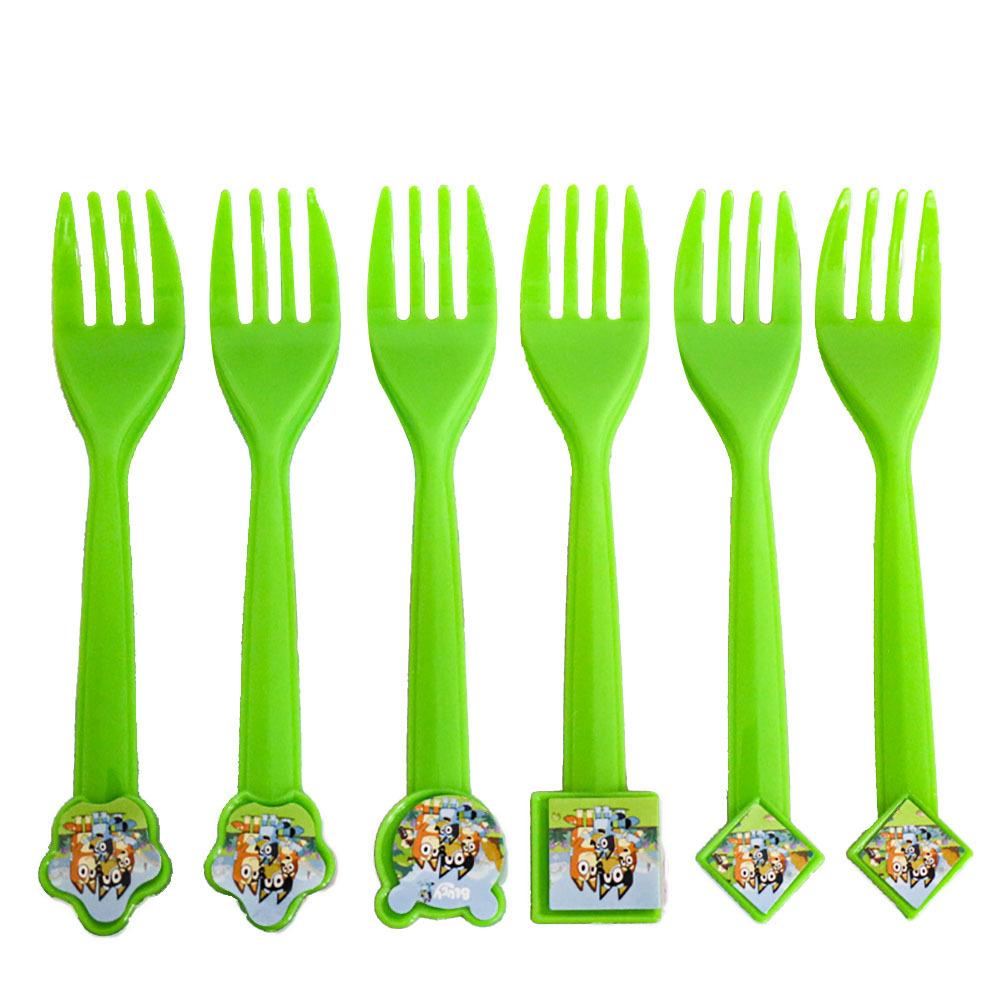 

Bluey Birthday Party Supplies Disposable Tableware Set Cups Napkins Plates Hanging Swirls Banner For Boys Kids Party Decoration (As shown-6256)-