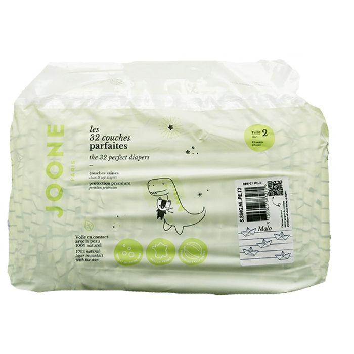 Joone 32 Couches Parfaites Taille 2 Pour 3-5 Kg