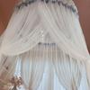 New Domed Court Mosquito Net Bedroom, No Need To Install Floor-standing Encrypted Princess-style Ceiling Single and Double Bed