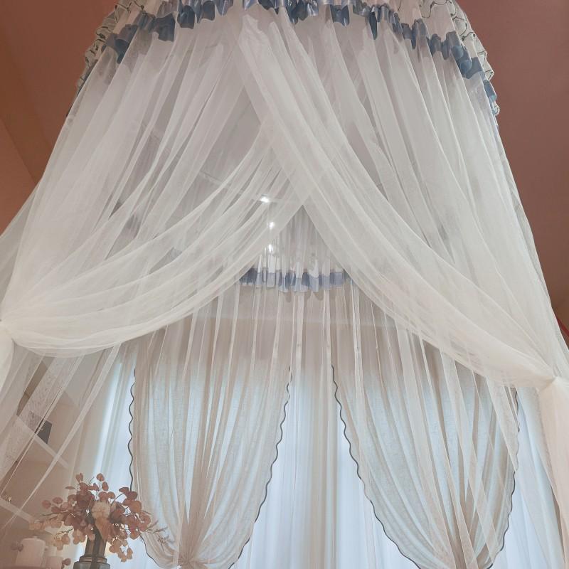 New Domed Court Mosquito Net Bedroom, No Need To Install Floor-standing Encrypted Princess-style Ceiling Single and Double Bed