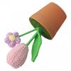 Decorative Wool Flowers Pot for Creating a Cozy Indoor Environment