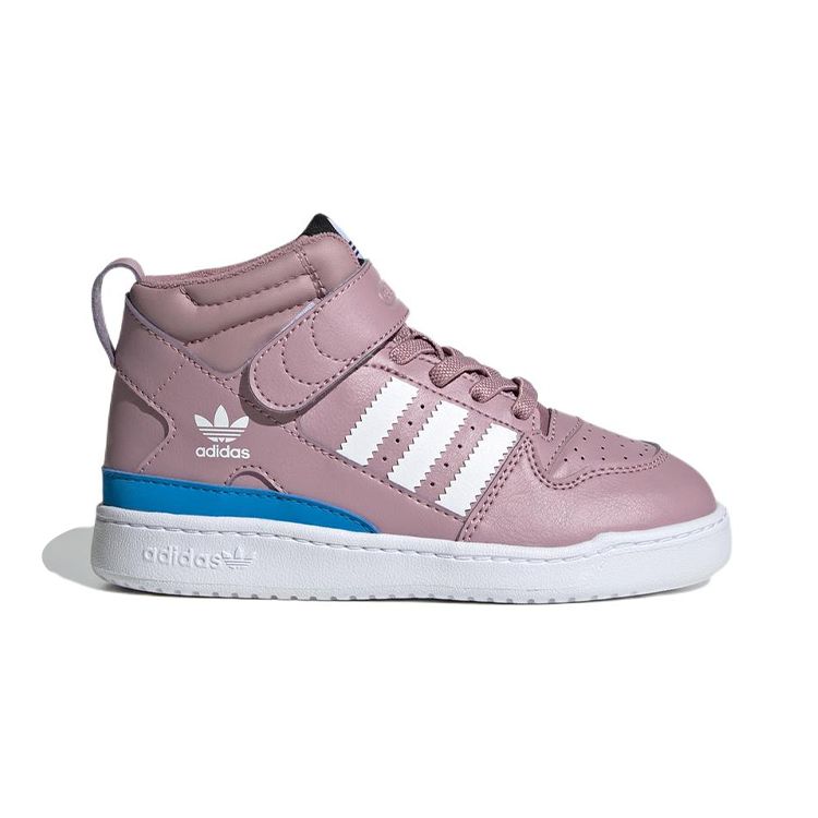 Adidas Originals Forum Mid 360 Casual Durable High-Top Skate Shoes Kids Sneakers Purple White Blue GZ5037