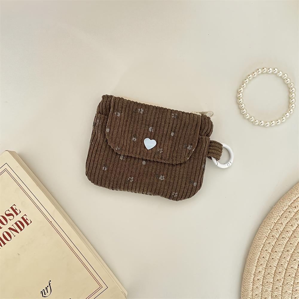 

Corduroy Coin Purse, Women s Wallet, Zipper Card Holder, Bank Card ID Bag, Lipstick Makeup Bag
