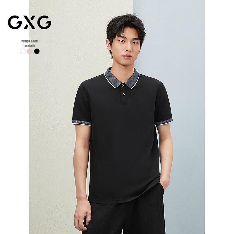 GXG Men s Casual Two-Tone Lapel Polo Shirt XL