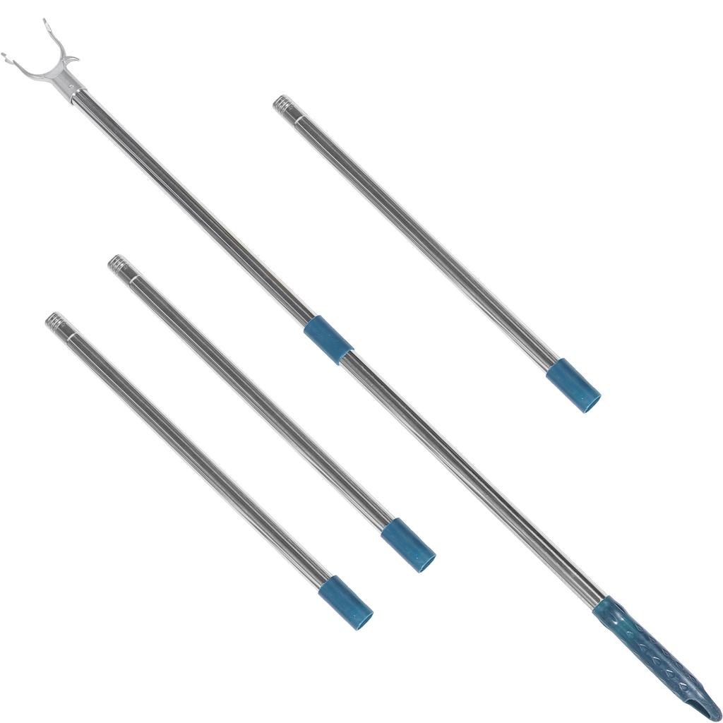 Clothes Rail Adjustable Pole Reaching Rod Clothesline Stainless Steel Retractable Poles Plastic Drying