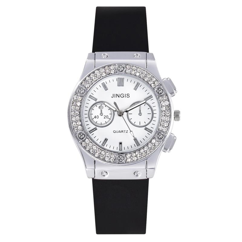 New Women Watches Fashion Silicone Quartz Watch All-Match Men's and Women's Same Diamond Watch Neutral Watch Alloy Student Watch
