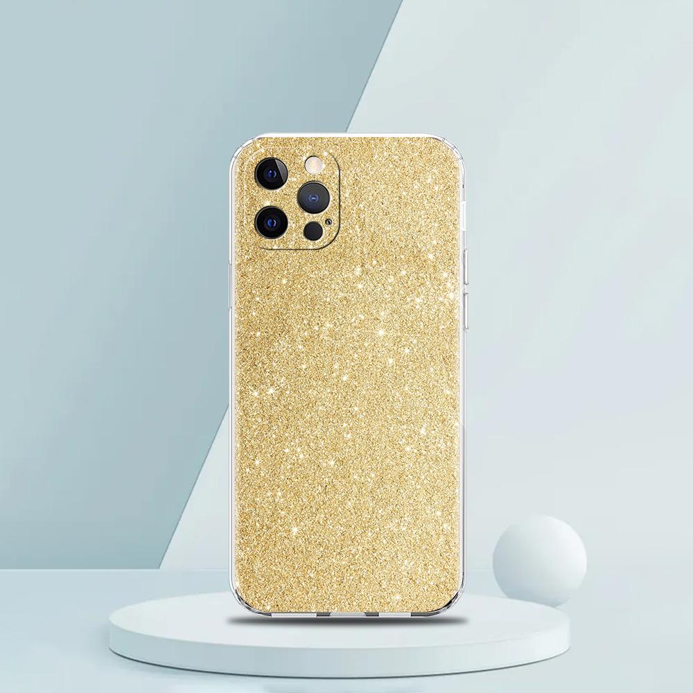 Pink Glitter Soft Transparent Phone Case Cover for iPhone 16 15 14 13 12 11 Pro Max XR 8 7 Plus XS Max Shockproof Shell Fundas
