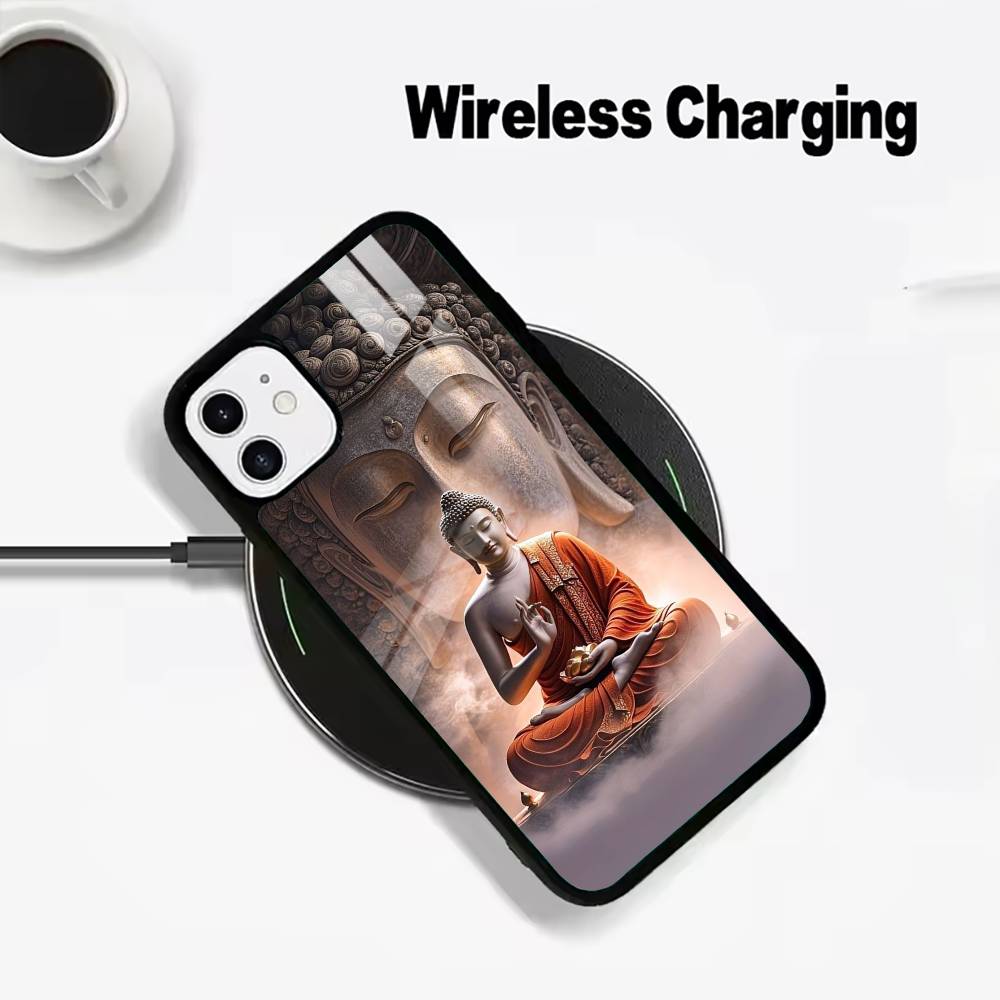 Shakyamuni Buddha Phone Case For IPhone17 16 15 14 13 12 11 Pro Max 16/15/14Plus Wireless Charger Cover Funda
