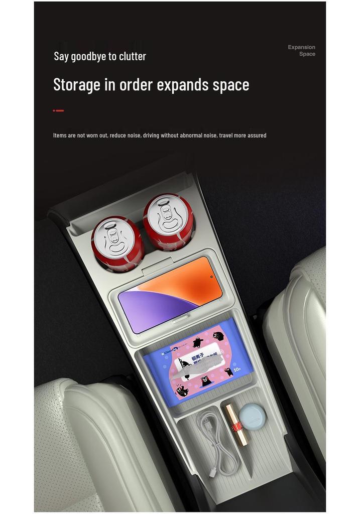 Eco-Friendly Storage Box for 26 Chery QQ3EV Models - Center Console Glasses and Car Accessory Organizer