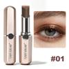 Dreifarbiger Gradient Lidschattenstift Wasserdicht Wischfest Schimmer Perlmutt Highlighter Kontur Lidschatten Stift Schnelles Make-up Augen Kosmetik