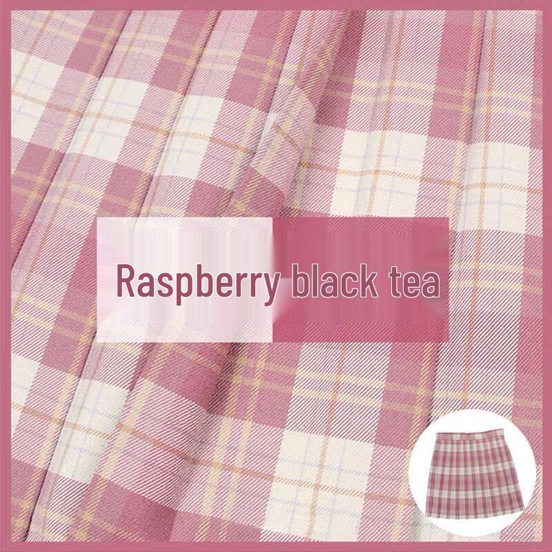 Authentic Japanese JK Plaid Mid-Length Student Uniform Set with Pleated Sailor Skirt