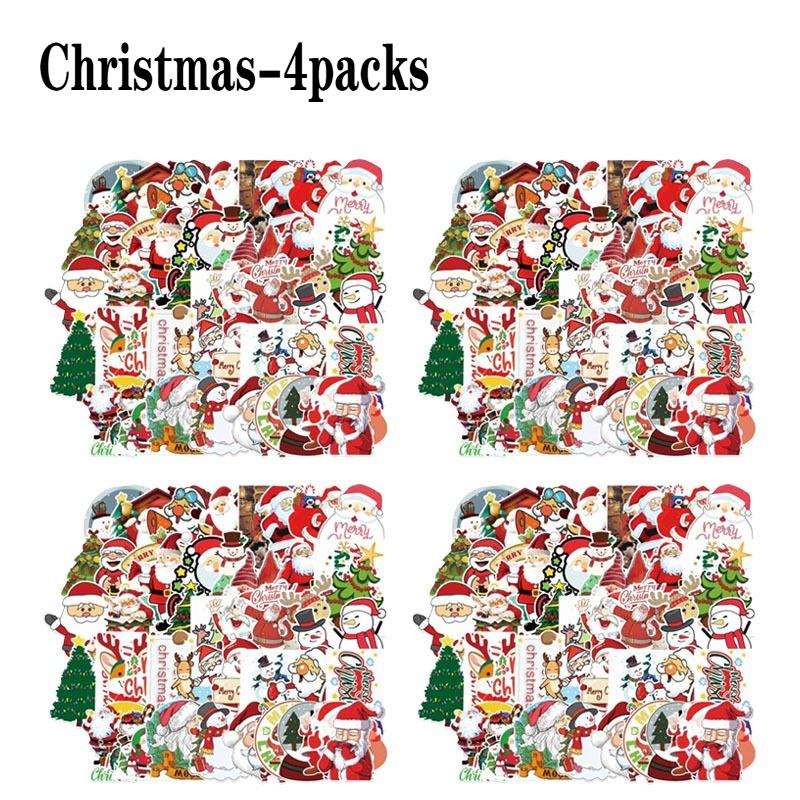1-20Packs Christmas Stickers Waterproof Decals for DIY Skateboard Helmet Bicycle Water Bottle Holiday Gift Giving Party Supplies