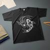 Retro Koi Fish Yin Yang Unisex Short Sleeve Shirt S5XL Unisex T-Shirt