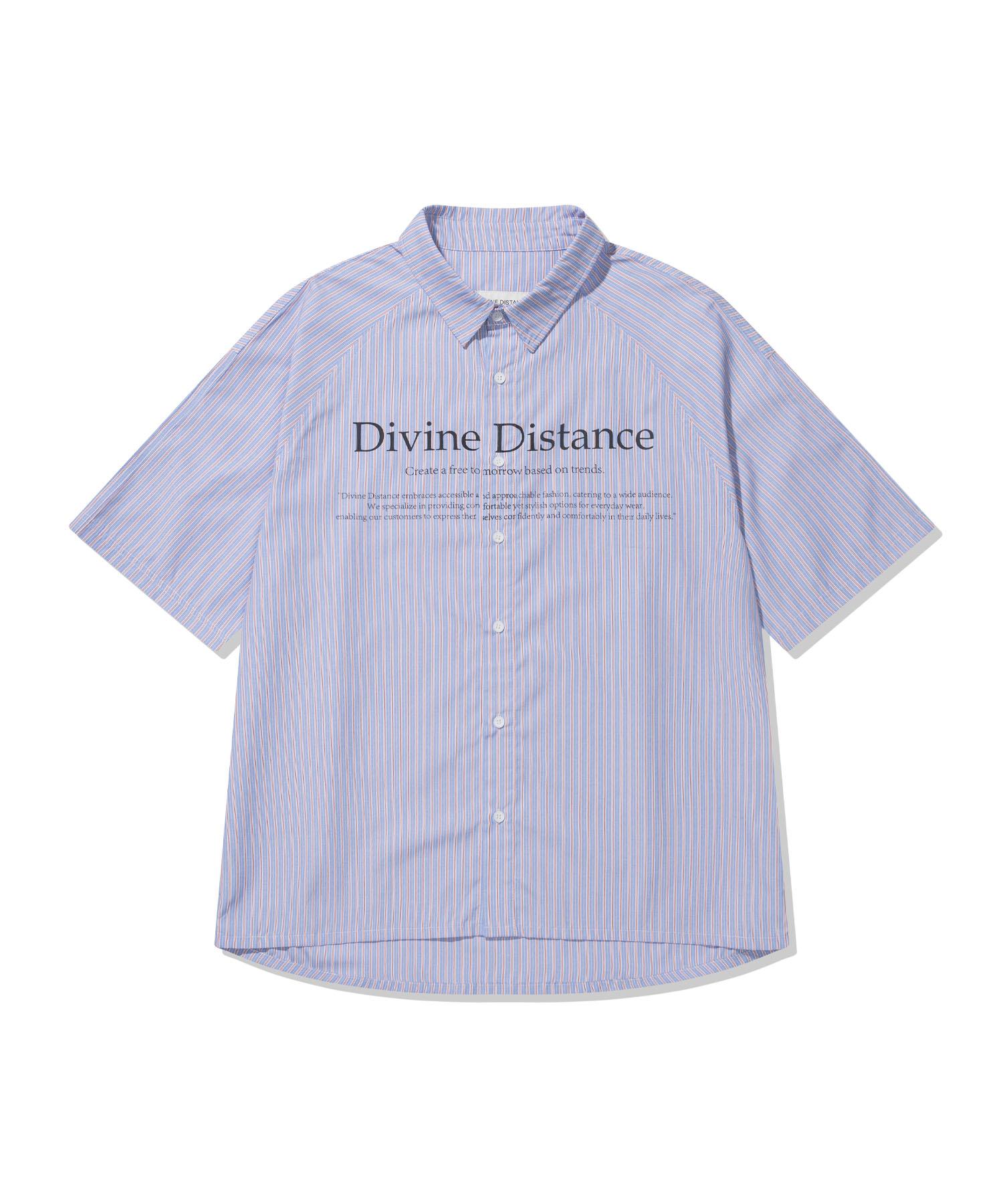 Divine Distance Striped Half Shirt Xl