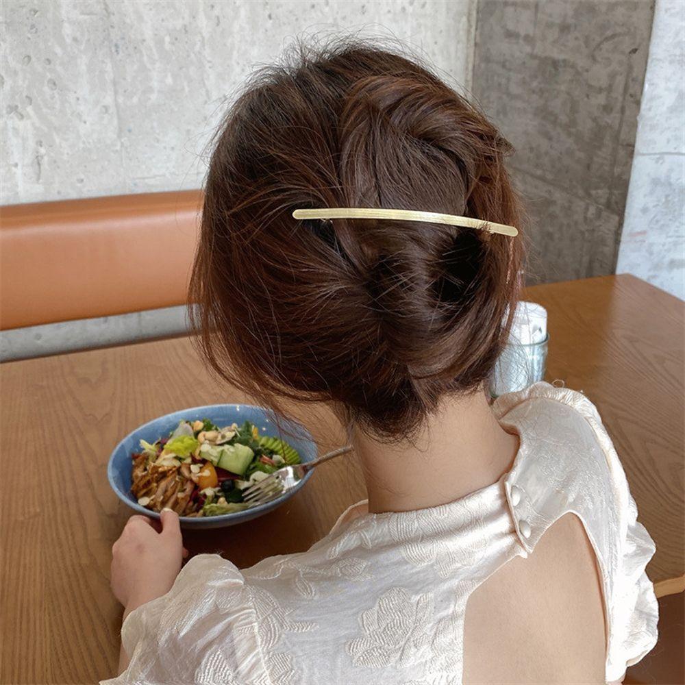 Hair Wear Horizontal Clip Women Hair Accessories Korean Style Hair Wear Simple Hair Clip Irregular