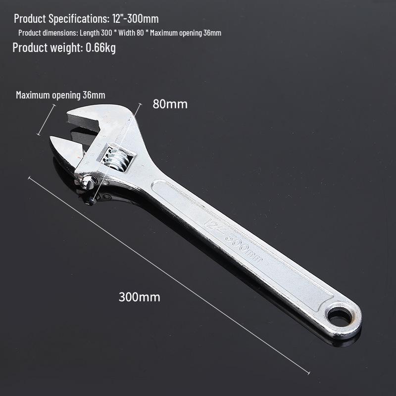 Multifunctional Adjustable Large-Opening Wrench - 6", 8", 10", 12