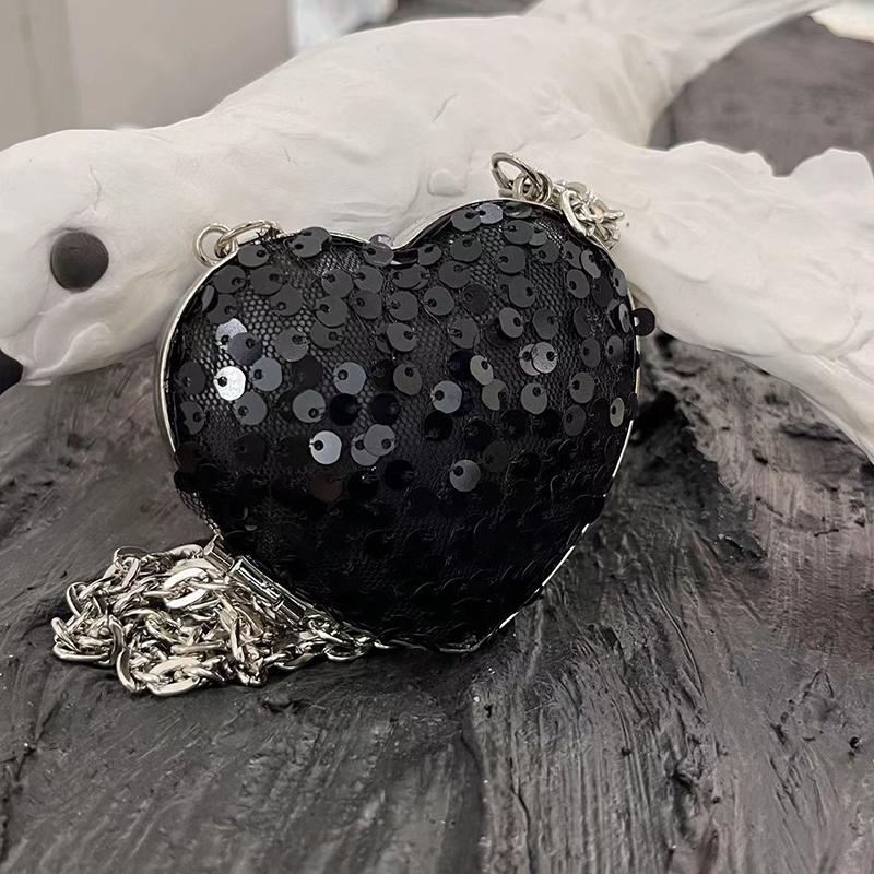 Pailletten Schulterketten Taschen Mini Umhängetasche Vielseitige Schulter Umhänge Mini Lippenstifttasche für Frauen