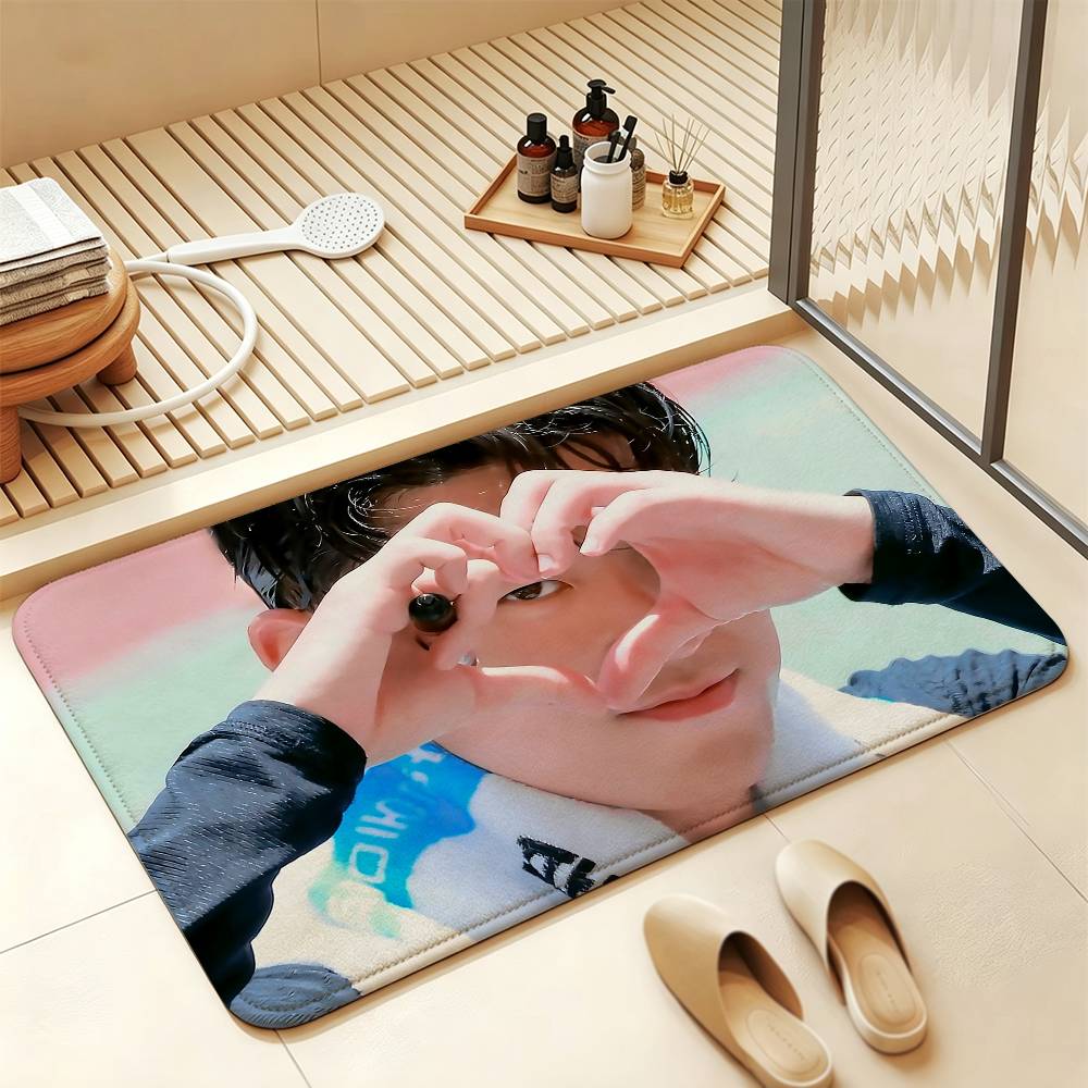 S-Son Heung-min Soft Comfortable Short Plush Rug Carpet mat Anti‑Slip Floor Mat Machine Washable Home Decor