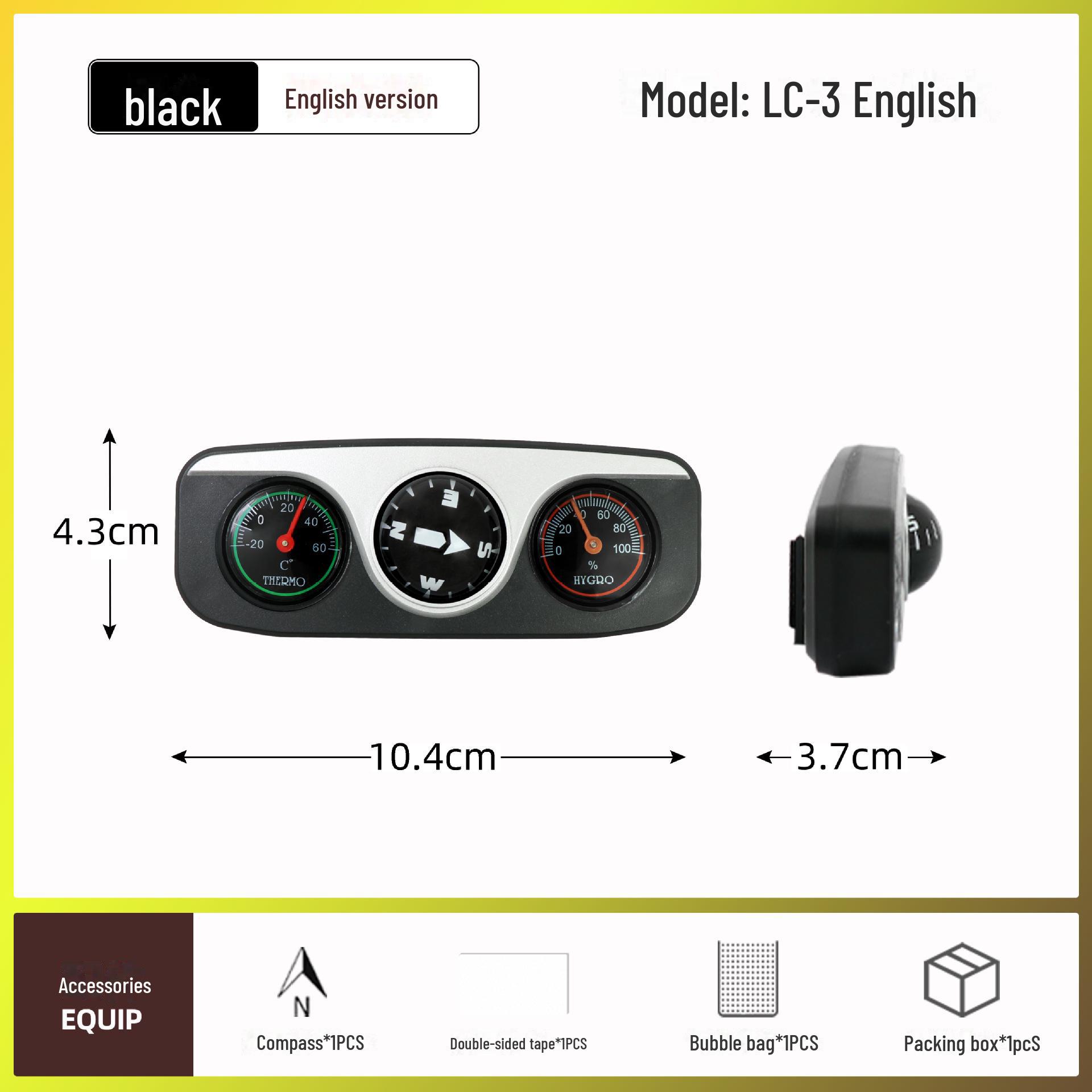 

Многофункциональный автомобильный компас LC-3 с термометром — аксессуар 3 в 1 уже в продаже