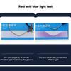 Tr90 Anti -Blue Light Glasses Unisex Square Plain Glasses Men Women Metal Frame Glasses Office Gentle Black Eyebrow Frame