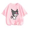 Summer Breathable Cute Kuromi Children's T-shirt for Boys and Girls Sanrio Cartoon