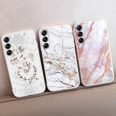 Mäkké silikónové puzdro s mramorovým vzorom pre Samsung M35 A55 Xiaomi Redmi Note 13 Poco C65 iPhone Huawei Honor Realme Ochranný kryt proti nárazu