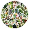 50 Non-repetitive Internet Celebrity Frog Stickers Mobile Suitcase Waterproof Decorative Stickers Children's Hand Account Stickers