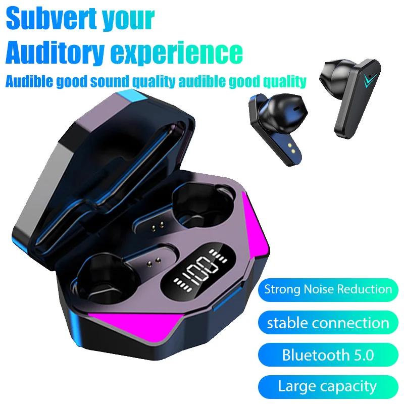 X15 TWS Wireless Earphone 5.3 Bluetooth Headphone 65Ms Low Latency Earbud Esport Gaming Headset Gamer Noise Cancelling with Mic