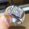 Huitan Luxury Solitaire Band Women Ring Engagement Proposal Rings for Girlfriend Anniversary Gift Simple and Classic Jewelry NewGood Product