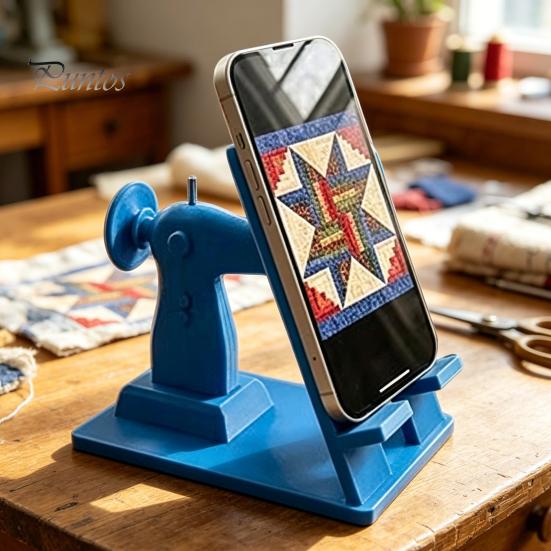 Wear-resistant Phone Holder Sewing Machine Stand, Vintage Mini Desk for Cell Phone, Durable Support 3D Printed Hands-Free Stand Tutorials, Unique Gift