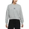 Jordan Sweatshirts Women's Gray Crew Neck Moderate Other DQ0864-063