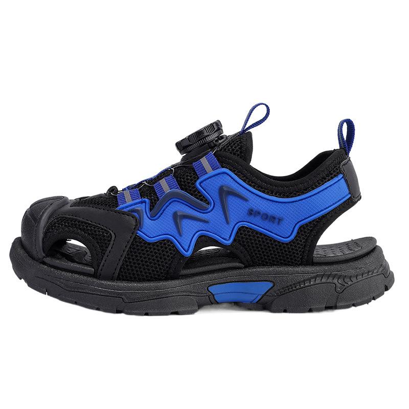 Boys Sandals 2025 Summer New Middle-aged and Older Children's Soft-soled Non-slip Beach Shoes Children's Shoes Student Air Cushion Casual Shoes