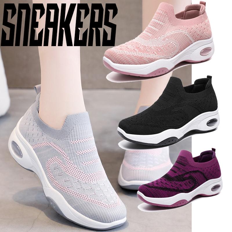 

Soft Outsole Breath Sneakers for Woman Mesh Sport Shoes 41 сірий