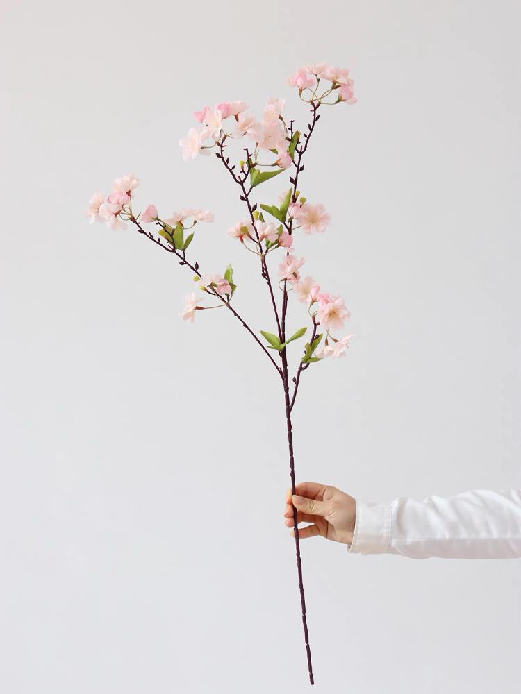 

Pink Silk Cherry Blossoms Artificial Flowers Stems Spring Artificial Floral Arrangement Wedding Decoration Faux Flowers