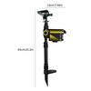 1/2pcs Solar Power Motion-Activated Sprinkler Animal Repeller 3 Time Modes Adjustable Spray Angle Sprinkle Distance for Garden F