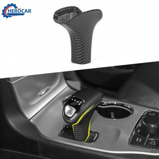 Gear Shift Head Knob Cover Trim for Jeep Grand Cherokee /300C 12-14 Carbon Fiber