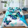 Home Living Luxury 3D Butterfly Bedding Set Comfortable Duvet Cover Set Kids Bedding Set Queen and King EU/US/AU/UK Size
