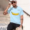 Summer Unisex Tshirt Blend Funny Banana Printing Loose Oneck Unisex Short Sleeve Casual For Unisex Tshirt Tee  New Model