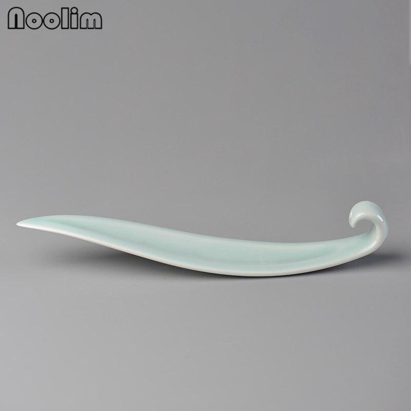 Keramisk pilbladsform Rökelsebrännare Bas Hållare för rökelsestav Aroma rökelsekar Heminredning