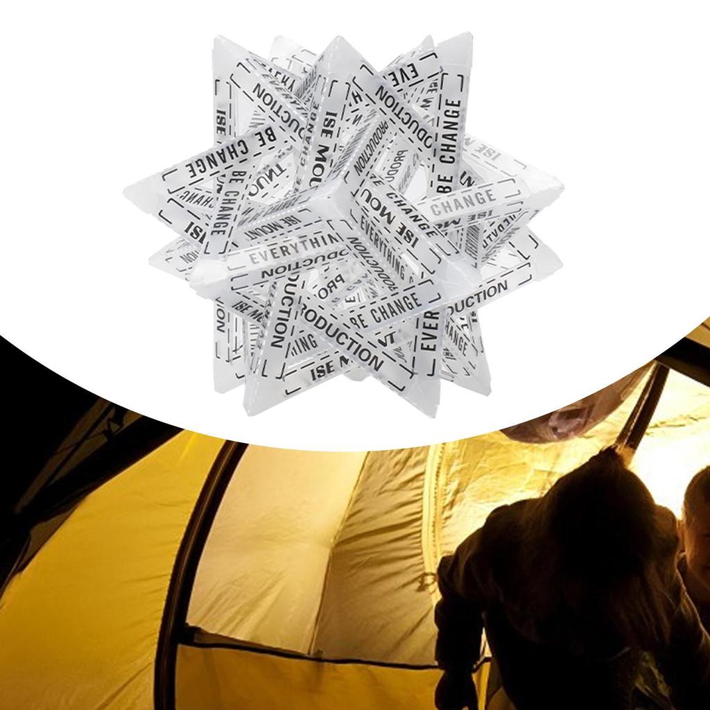Camping Lamp Shade Decor Easy Assembly Portable Geometric Light Cover Lampshade for Barbecue Fishing