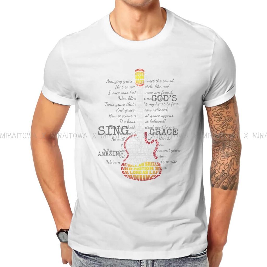 Guitar Rock Man TShirt Christian Band Fashion T Shirt Graphic Streetwear New Trend